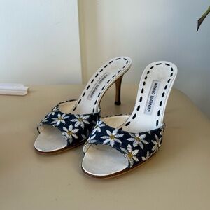 Daisy Manolo Blahnik Slip Ons
